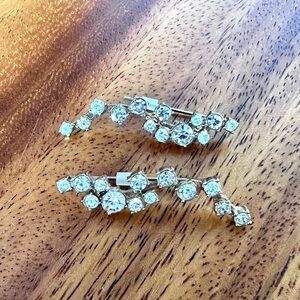 Elegant Silver Crystal Earrings from baublebar